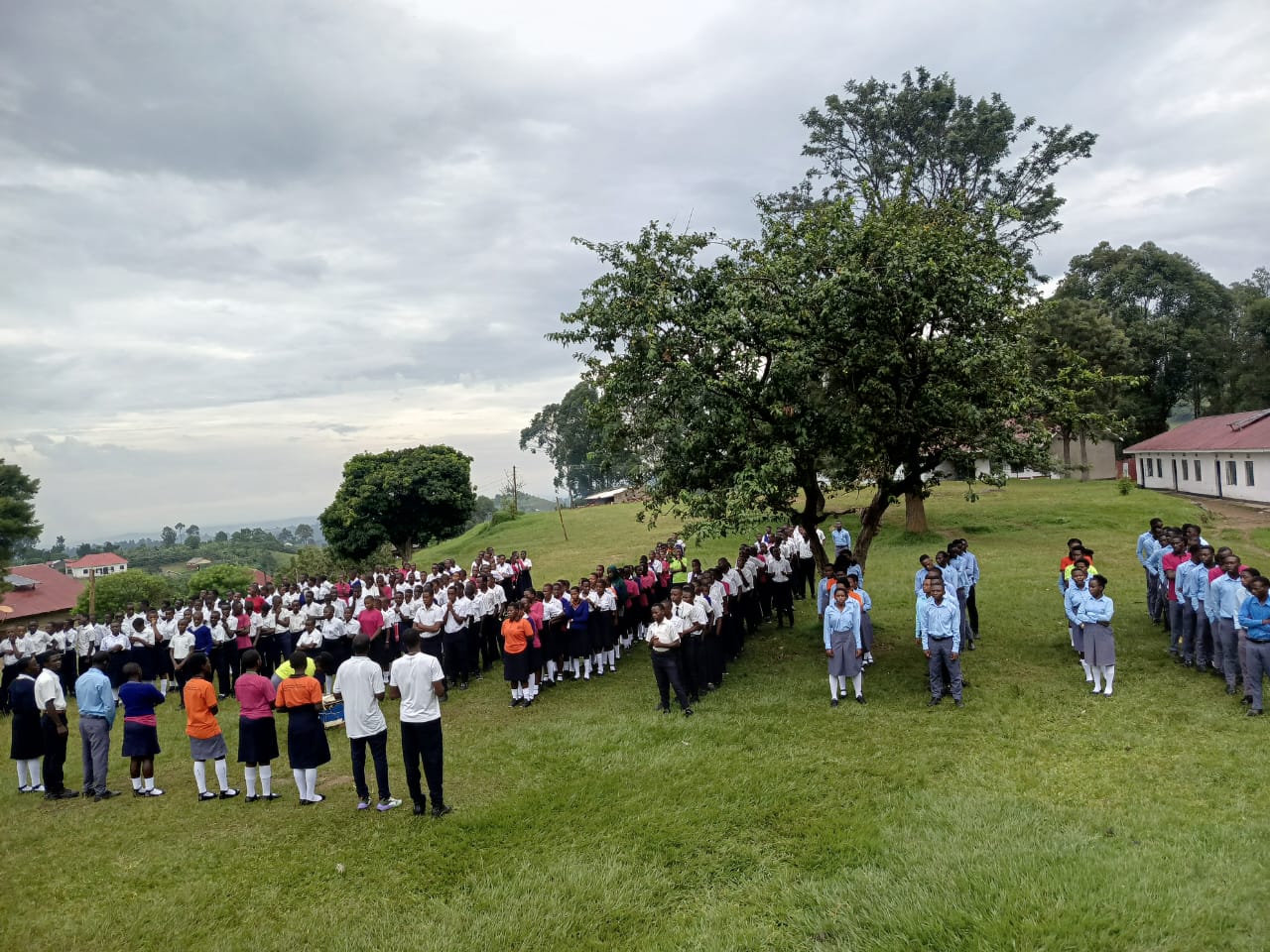 Bugangari Secondary School community assembly
